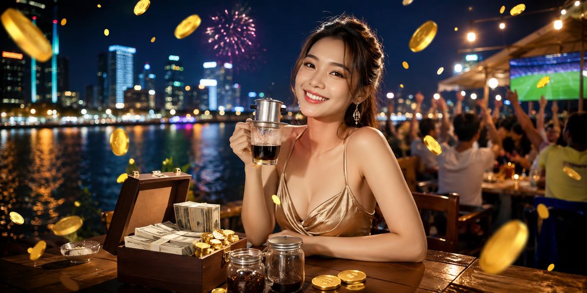 Người dùng tại đồng bằng sông Cửu Long thưởng thức cà phê và truy cập nền tảng cá cược
